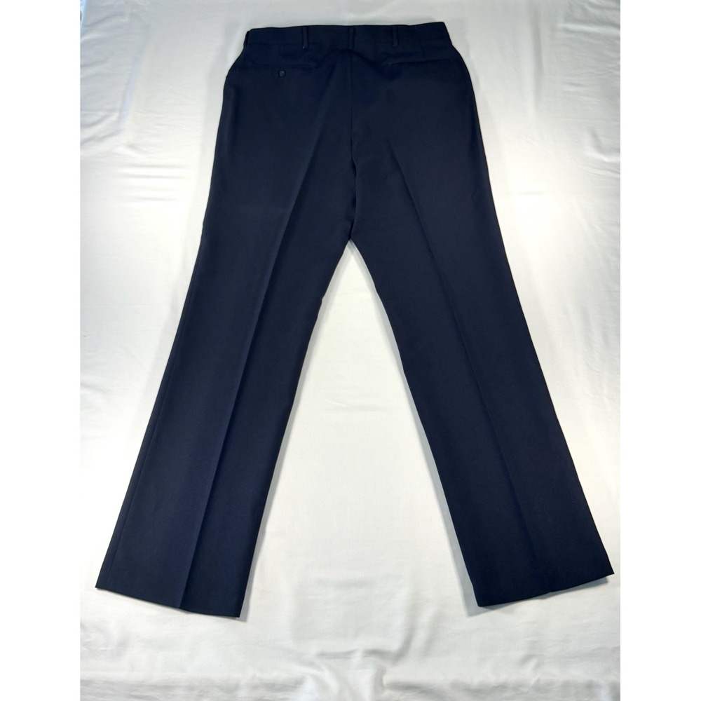Haggar Vintage Mens Navy Blue Fortrel Polyester Dress Pants 38x34 61103 MON1 - Picture 5 of 9